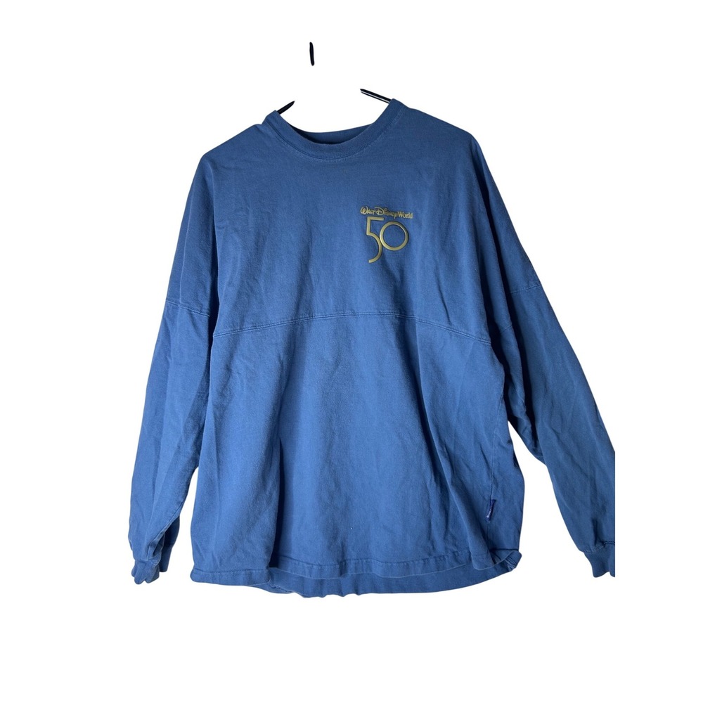 Walt Disney World 50th Anniversary Spirit Jersey Blue Mickey Mouse Large L